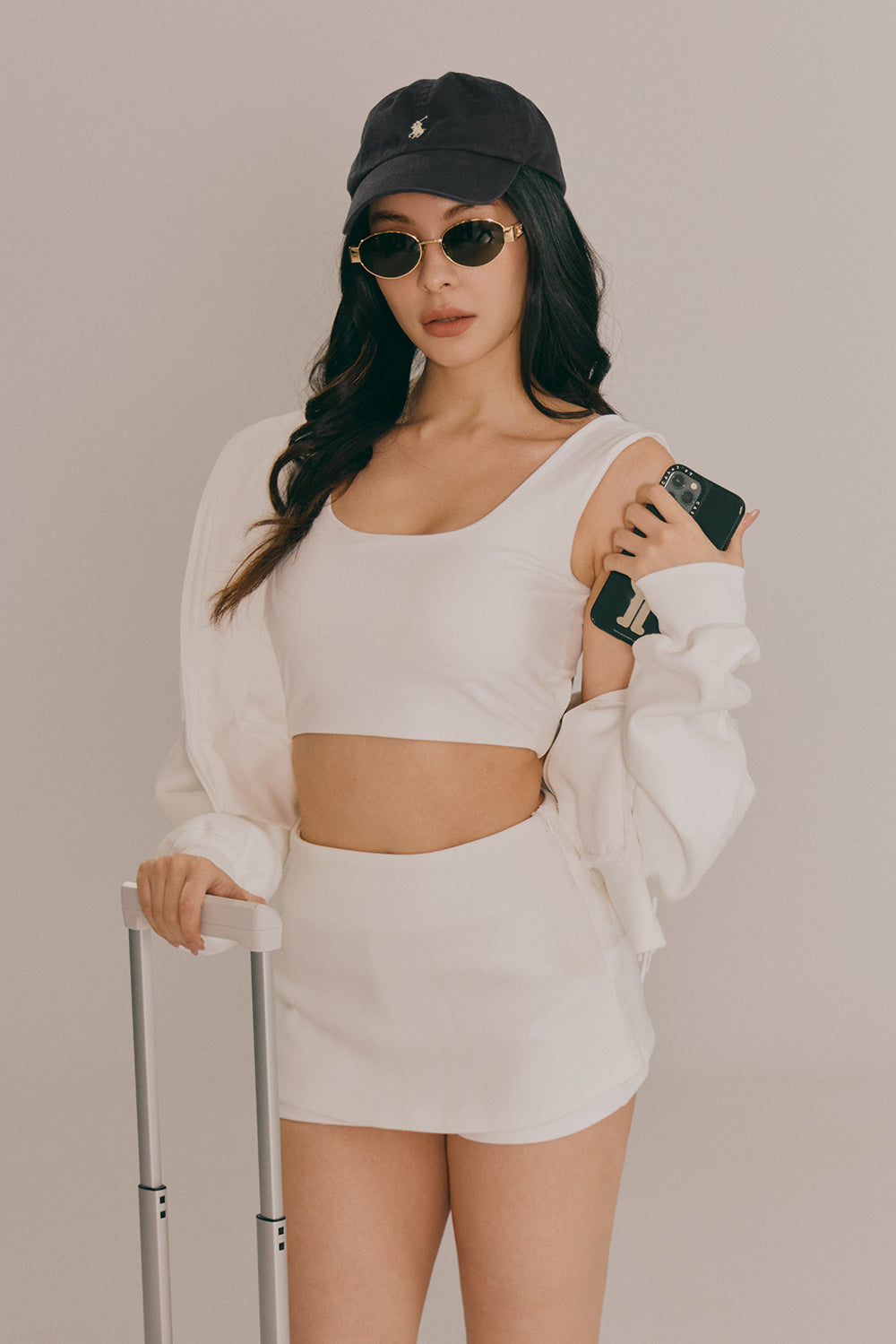重磅迷你褲裙<br>Mini Pleated Skort
