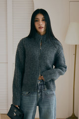 羊毛拉鍊外套<br>Wool Zip Jacket