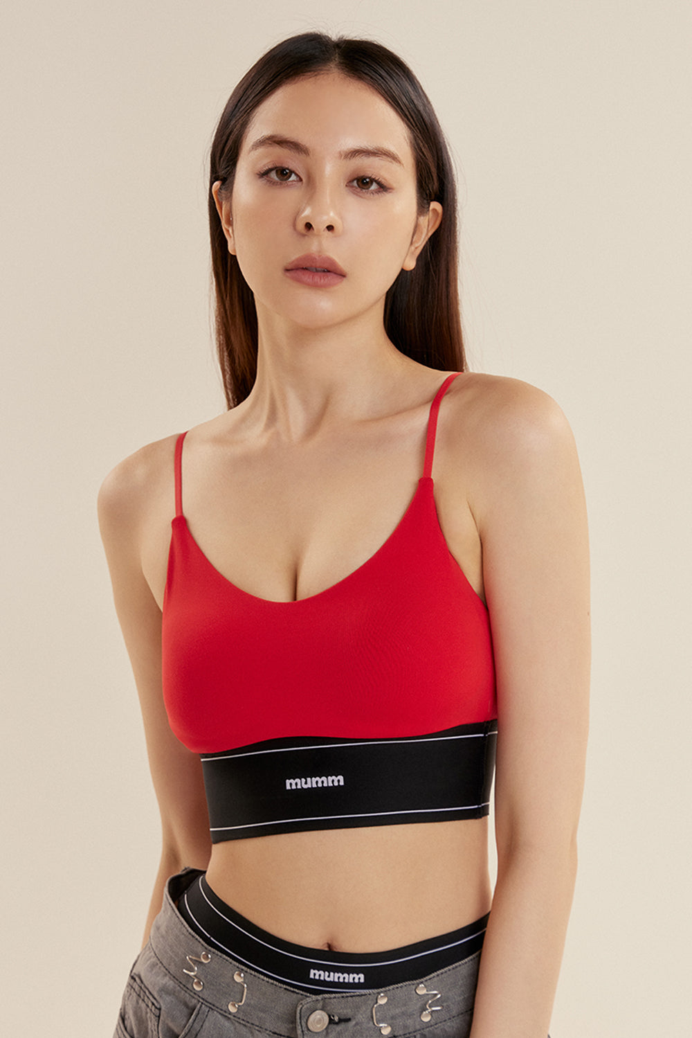 高彈 7cm 寬織帶跳色美背 BraTop<br>ELASTIC 7cm TWO-TONE BRA TOP