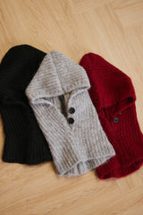 針織連帽圍脖<br>Knit Hooded Cowl