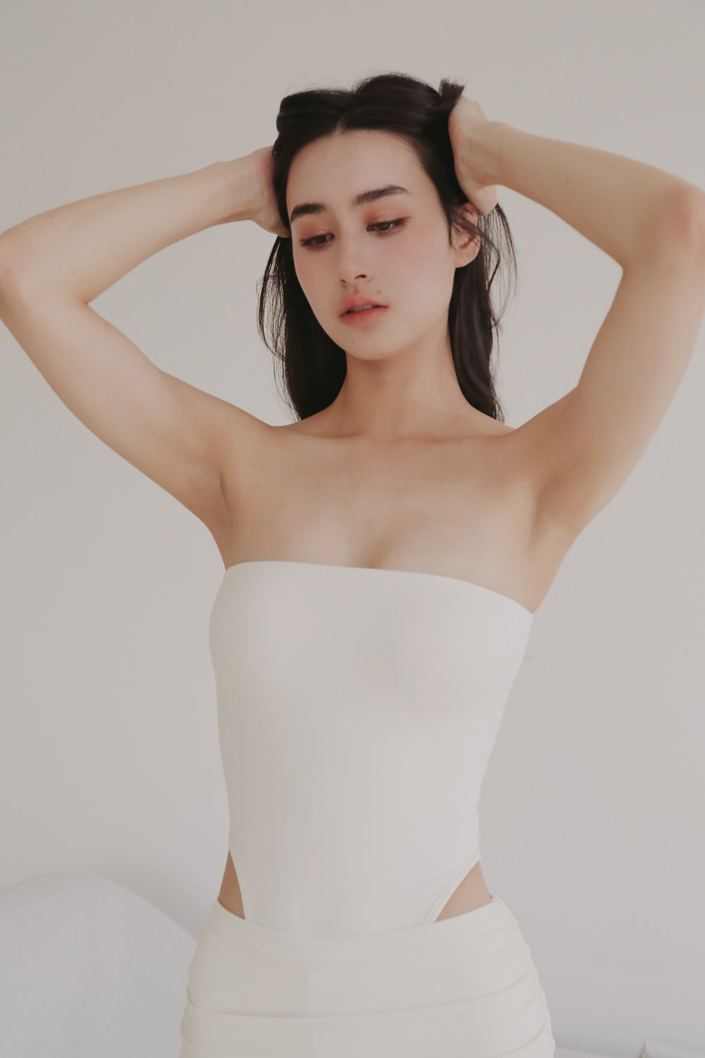 奶蓋平口高衩連體衣<br>mumm SOFT High Leg Bodysuit