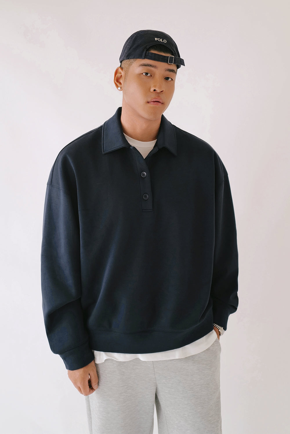 太空寶寶開釦衛衣<br>Airy Heater Button-Up Sweatshirt