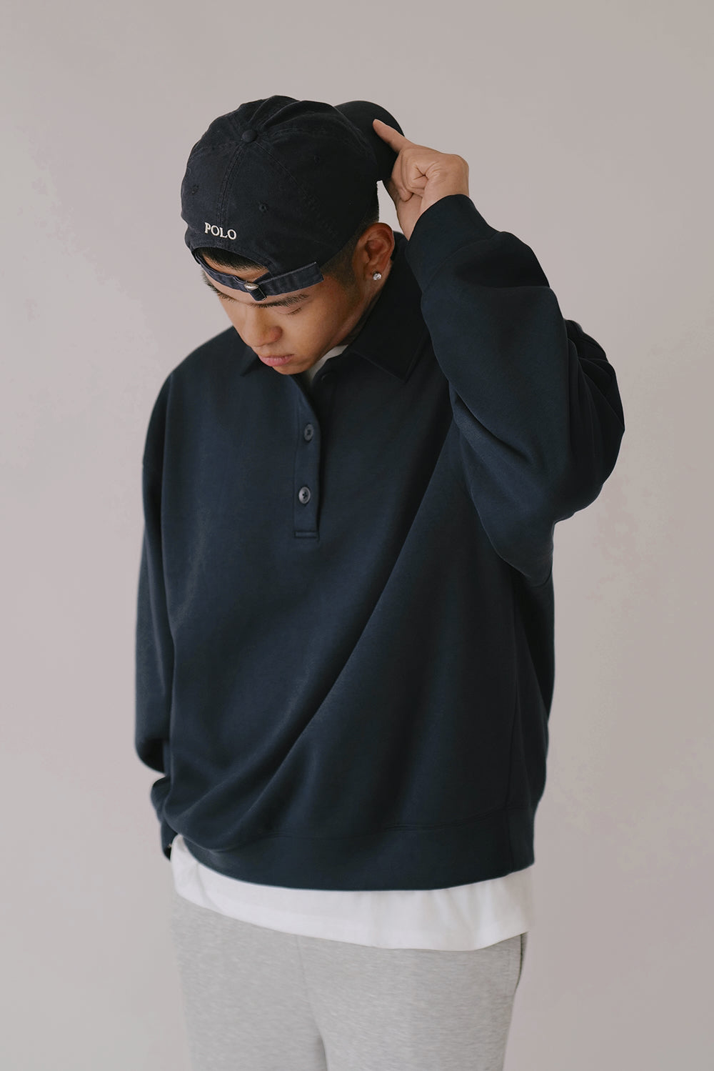 太空寶寶開釦衛衣<br>Airy Heater Button-Up Sweatshirt