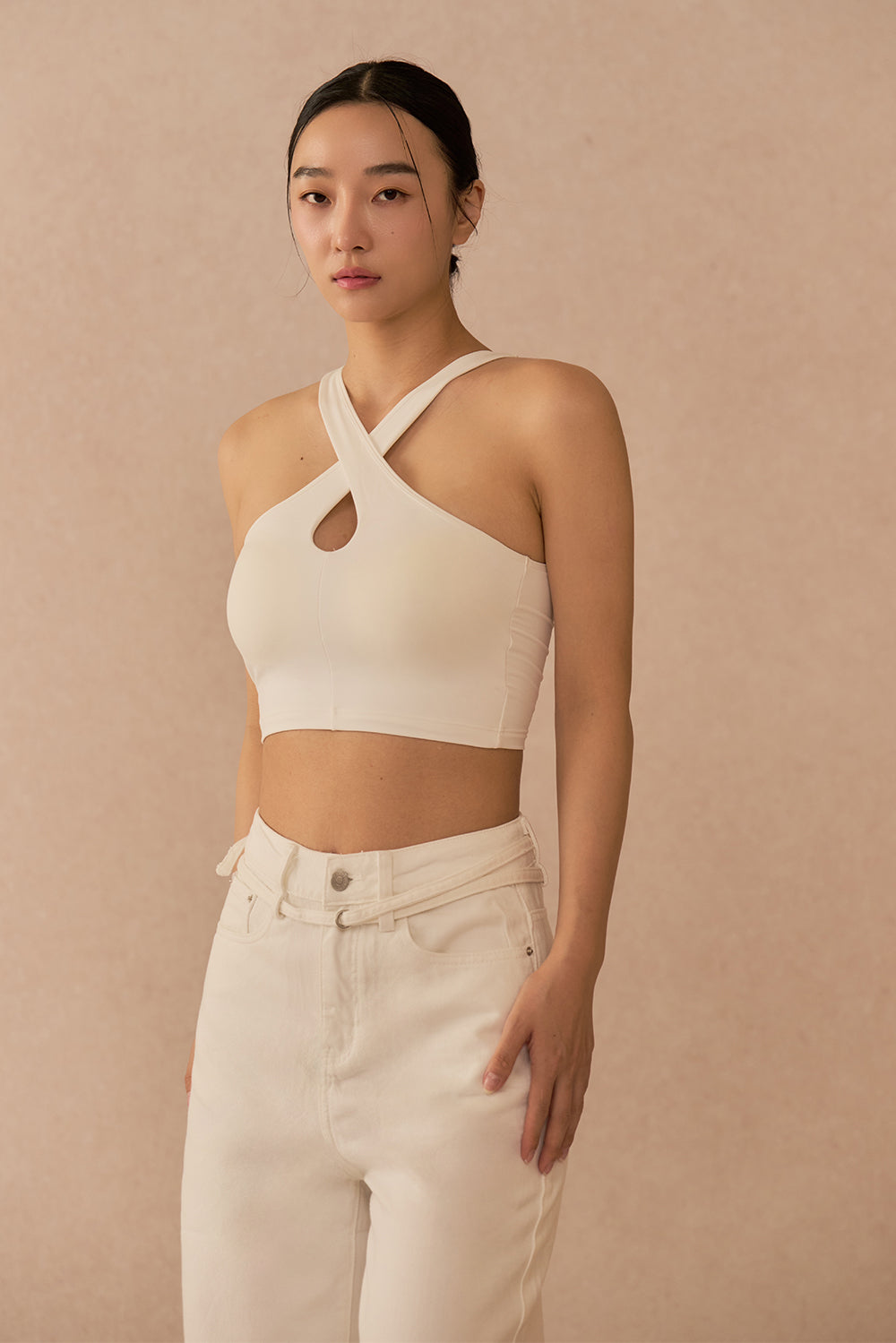 輕透兩穿交叉繞頸 BraTop<br>ESSENTIAL CROSS NECK BRA TOP