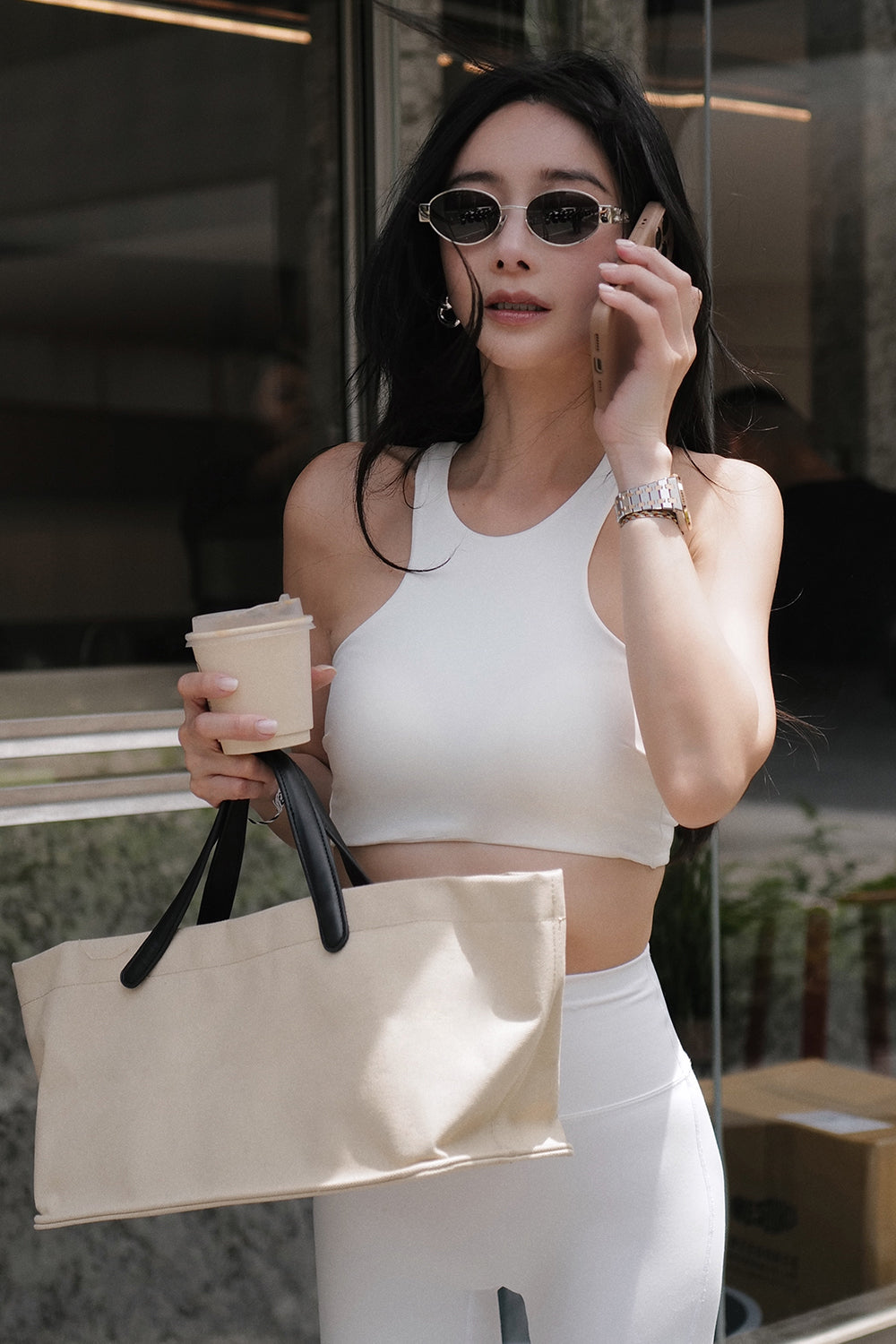 輕透削肩 BraTop<br>ESSENTIAL Y-NECK BRA TOP