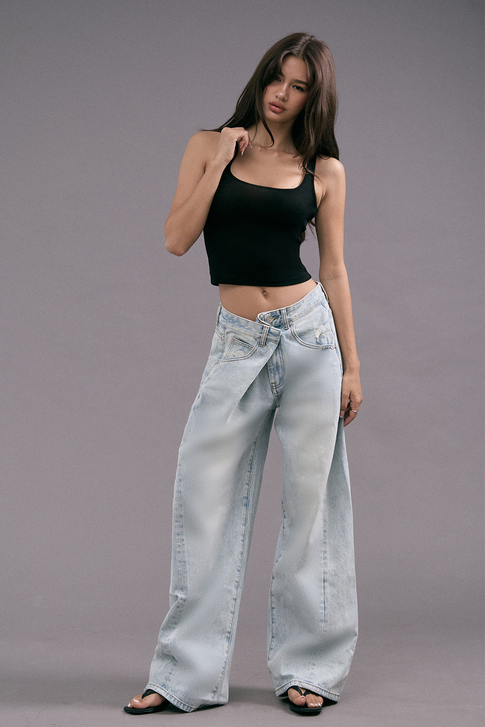 率性設計牛仔寬褲<br>Adaptive Waist Denim Pants