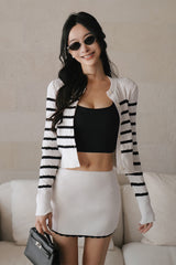冰紗花邊短裙<br>Ripple Trim Knit Mini Skirt
