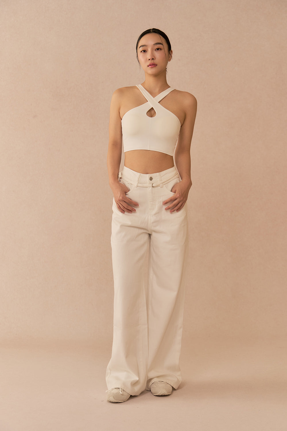 輕透兩穿交叉繞頸 BraTop<br>ESSENTIAL CROSS NECK BRA TOP