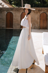抗皺重磅高腰澎澎長裙<br>Wide Waist Puffed Maxi Skirt