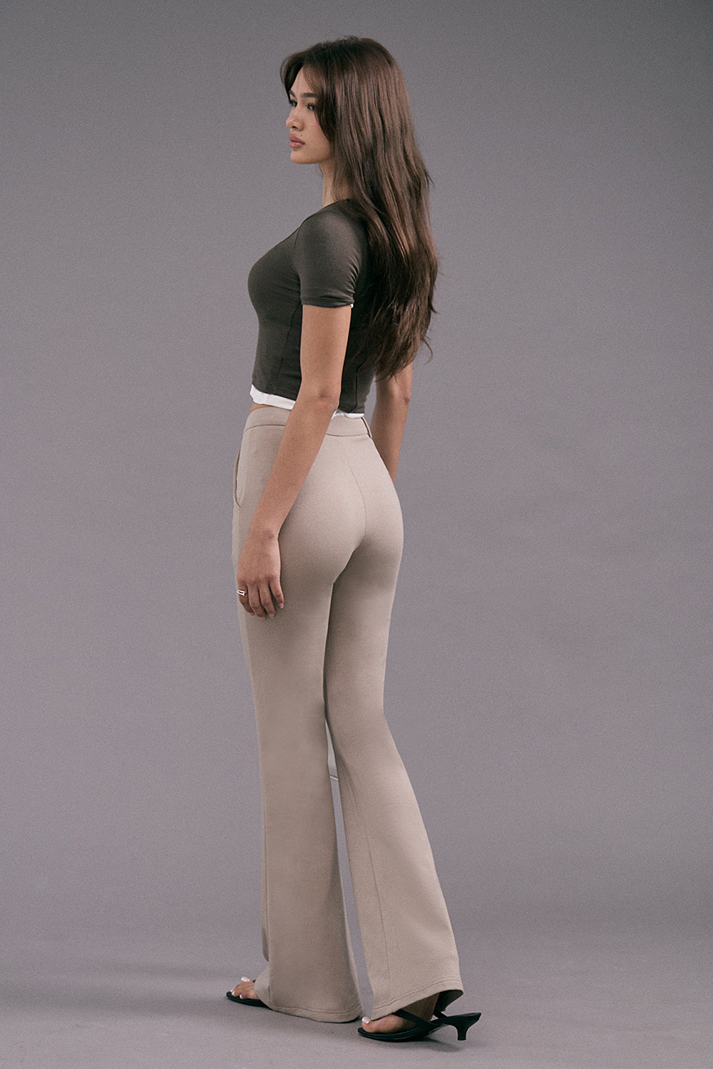 激瘦長腿喇叭褲<br>Elongated Slim Waist Pants