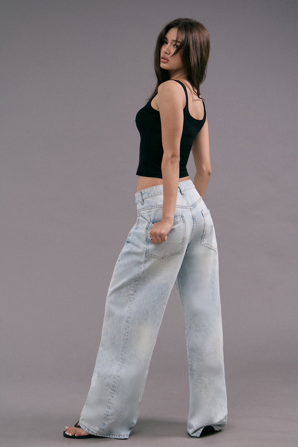 率性設計牛仔寬褲<br>Adaptive Waist Denim Pants