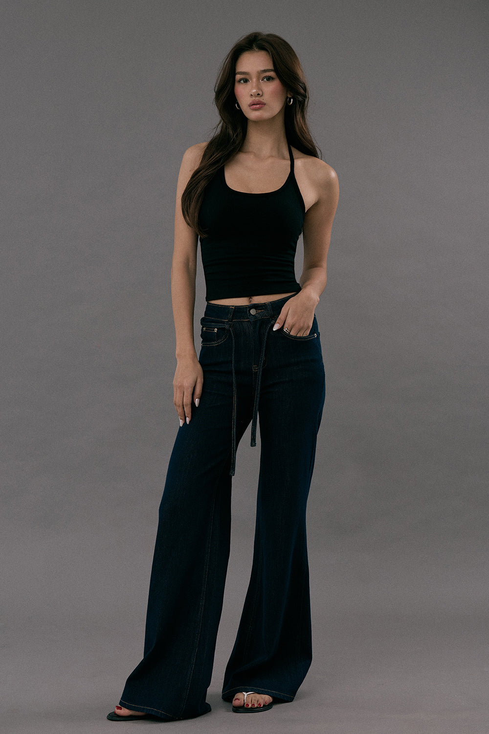 一見鍾情羅紋繞脖BraTop<br>Elegant Rib Halter U-Neck Bratop