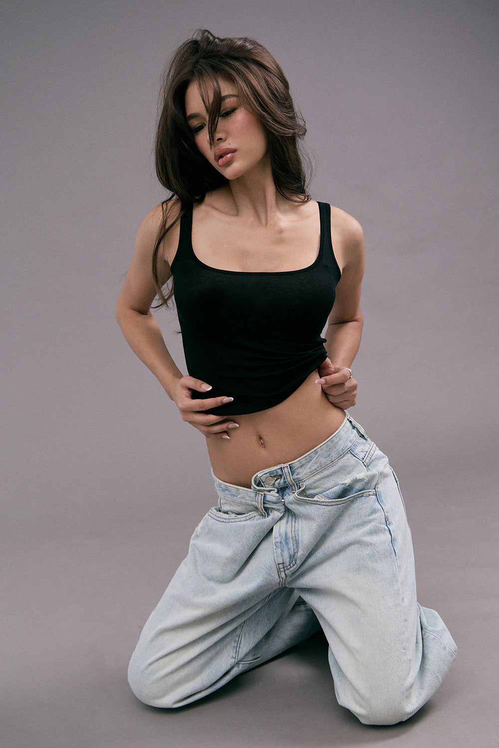 率性設計牛仔寬褲<br>Adaptive Waist Denim Pants
