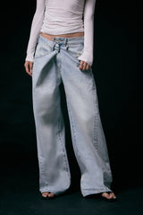率性設計牛仔寬褲<br>Adaptive Waist Denim Pants