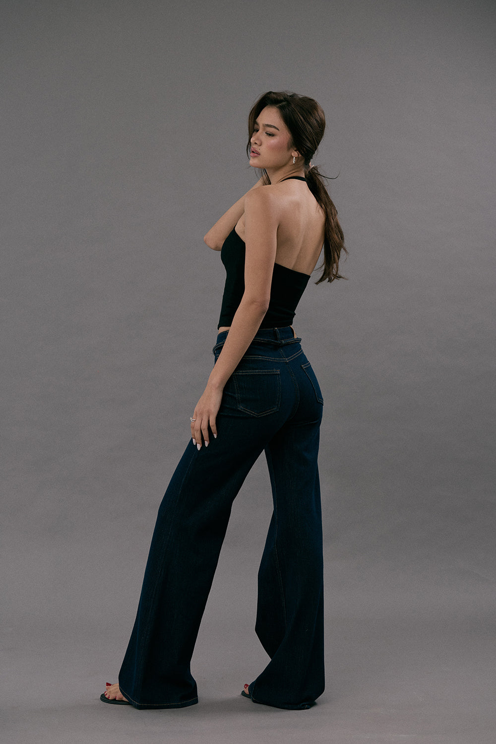 一見鍾情羅紋繞脖BraTop<br>Elegant Rib Halter U-Neck Bratop