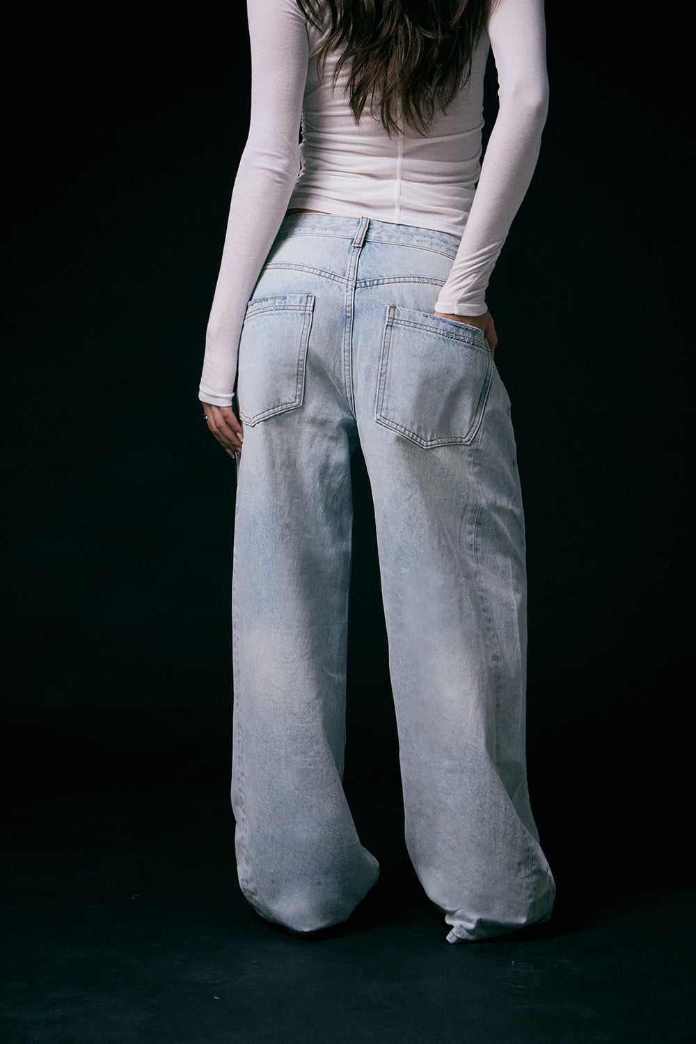 率性設計牛仔寬褲<br>Adaptive Waist Denim Pants