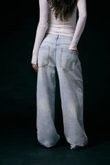 率性設計牛仔寬褲<br>Adaptive Waist Denim Pants
