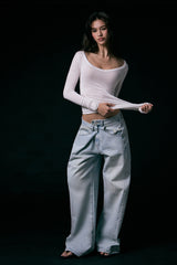 率性設計牛仔寬褲<br>Adaptive Waist Denim Pants