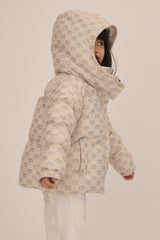 mumm 印花澎澎兒童外套<br>MONOGRAM JACQUARD KID'S PUFFER COAT