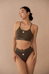 刺繡標語滾邊細肩帶 BraTop<br>YOU'RE A STAR BRA TOP