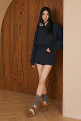 重磅迷你褲裙<br>Mini Pleated Skort