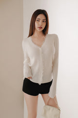 【預購】毛邊邊羊毛針織外套<br>Frayed Wool Cardigan