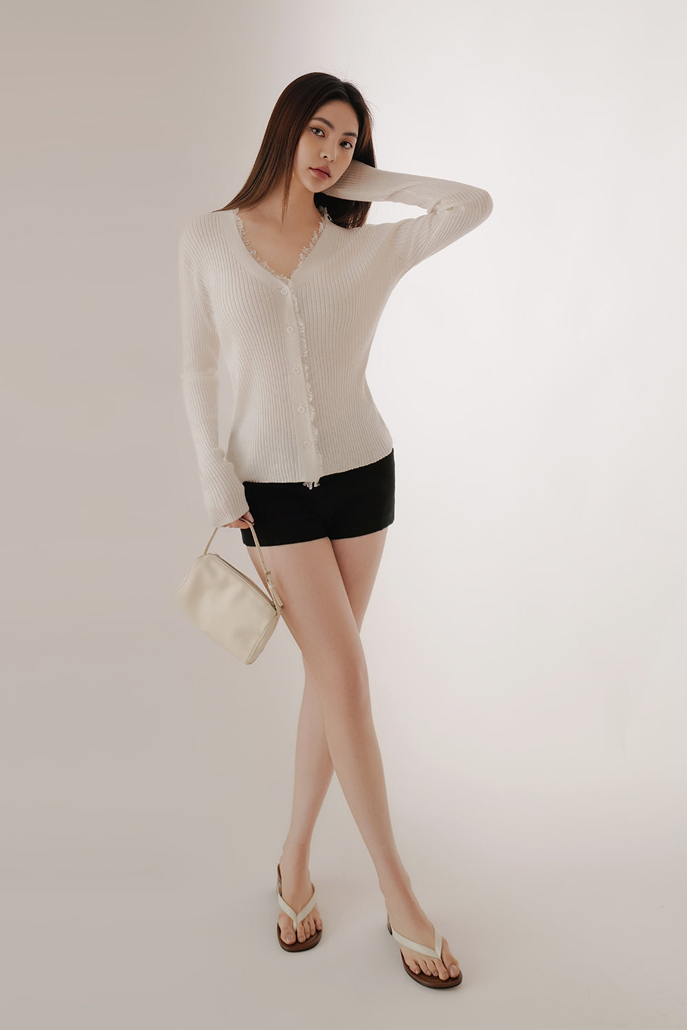 【預購】毛邊邊羊毛針織外套<br>Frayed Wool Cardigan