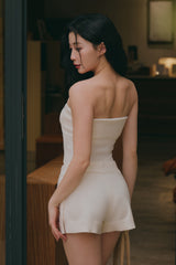 溫絨針織翻領平口BraTop<br>Gentle Touch Knit Strapless BraTop