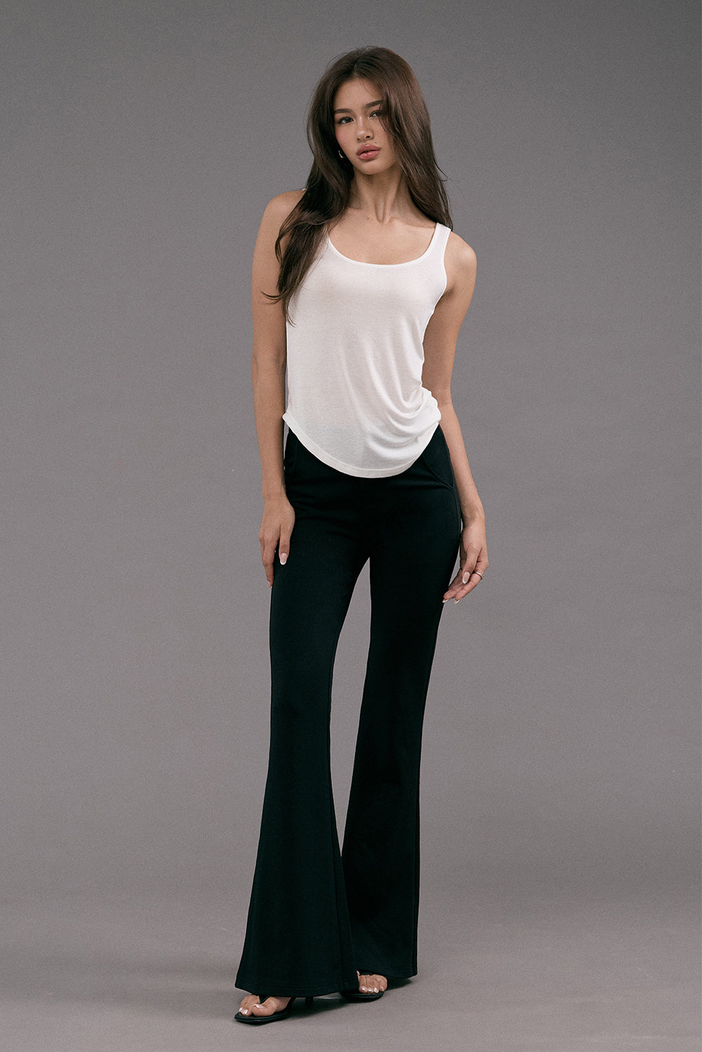 激瘦長腿喇叭褲<br>Elongated Slim Waist Pants