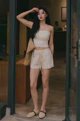 溫絨針織翻領平口BraTop<br>Gentle Touch Knit Strapless BraTop