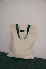 【贈品】mumm皮革撞色帆布包<br>mumm Color-Block Brand Shopping Bag