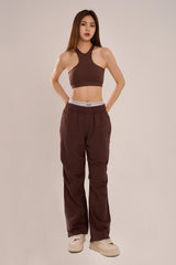 假兩件設計棉褲（夏日限定）<br>SUMMER AIRY COTTON SWEATPANTS