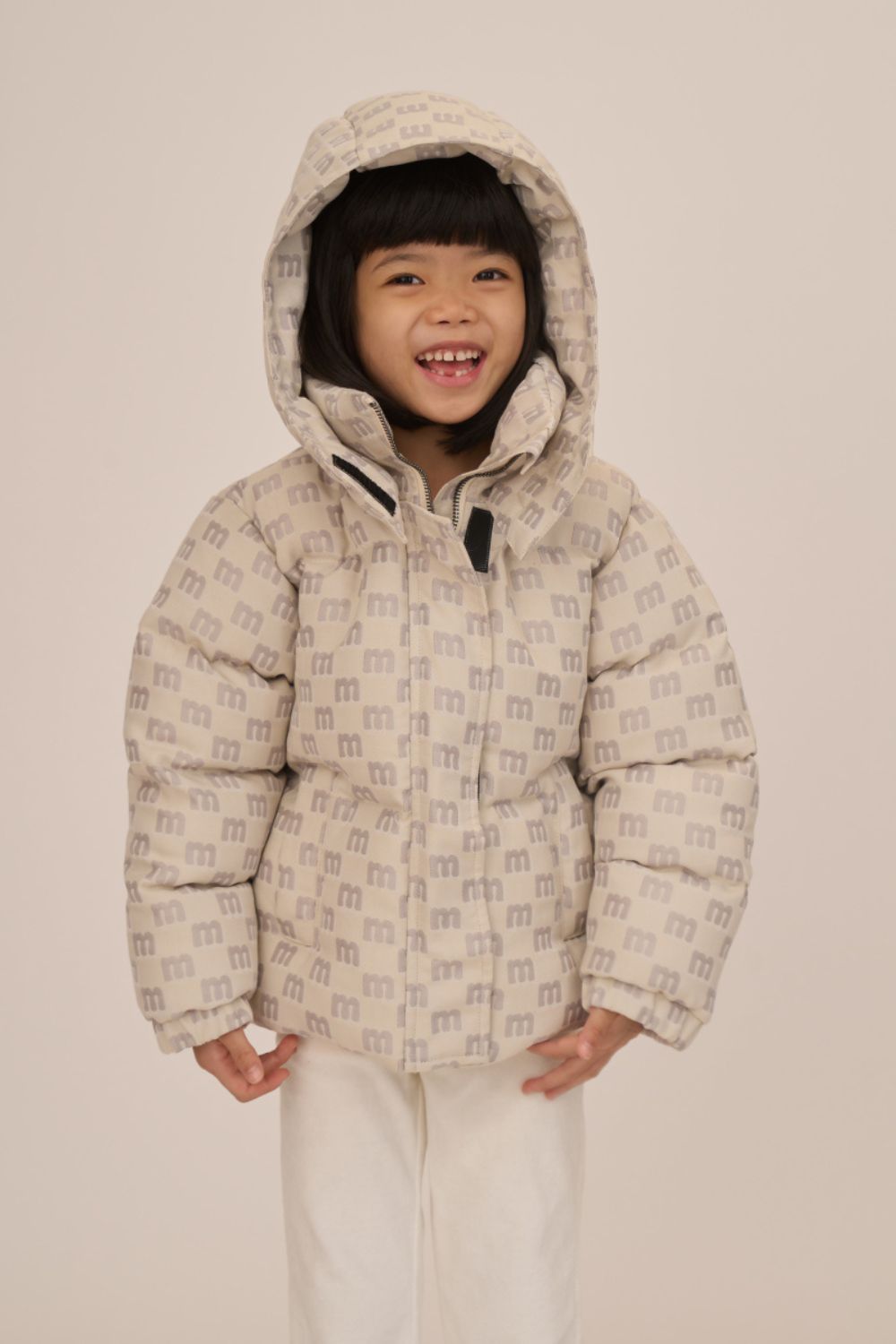 mumm 印花澎澎兒童外套<br>MONOGRAM JACQUARD KID'S PUFFER COAT