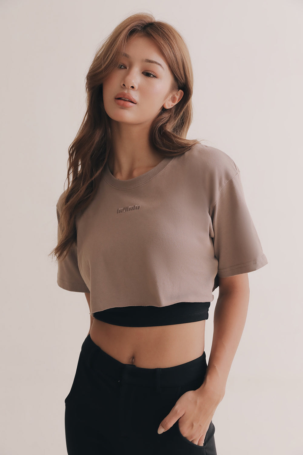 環保材質短版 T-Shirt<br>RECYCLED PET CROP TOP