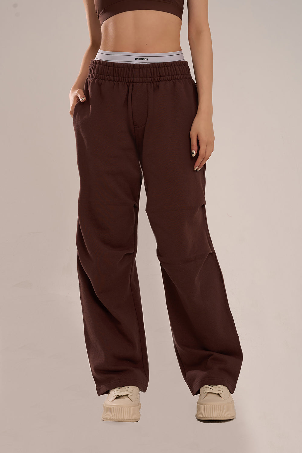 假兩件設計棉褲（夏日限定）<br>SUMMER AIRY COTTON SWEATPANTS