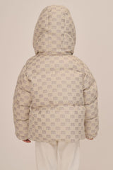 mumm 印花澎澎兒童外套<br>MONOGRAM JACQUARD KID'S PUFFER COAT