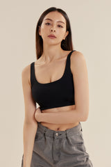 柔嫩方型領 BraTop<br>ESSENTIAL SQUARE NECK BRA TOP