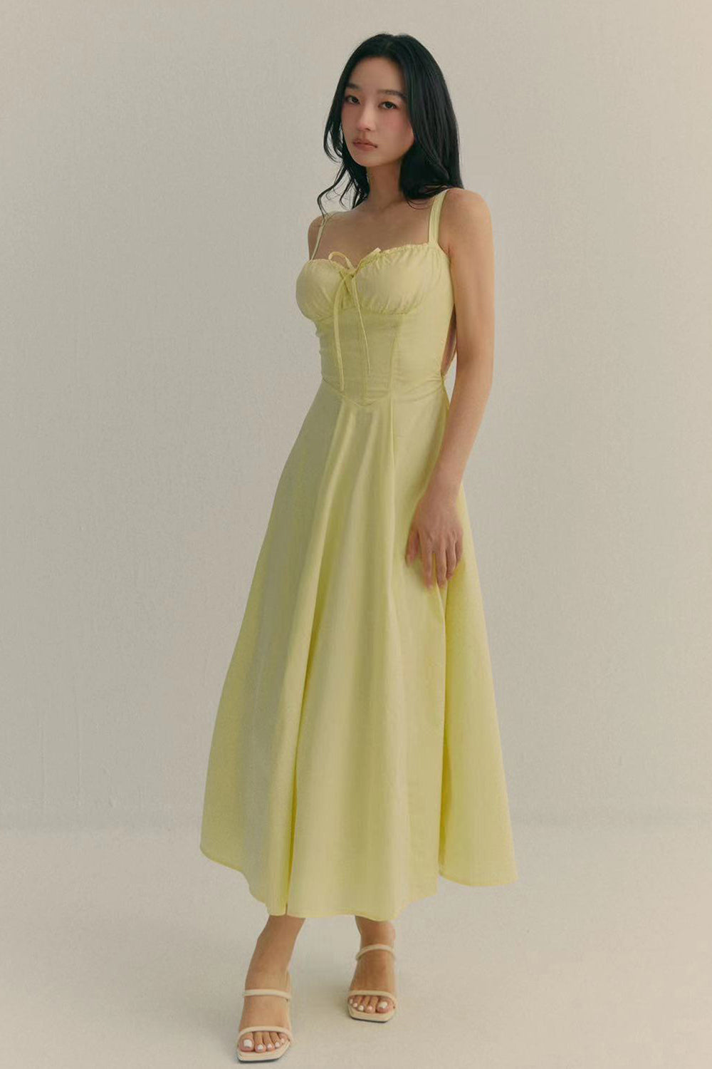 瞬間心動愛心領馬甲襯墊長洋裝<br>Crush On You Heart Shape Bustier Bra Dress
