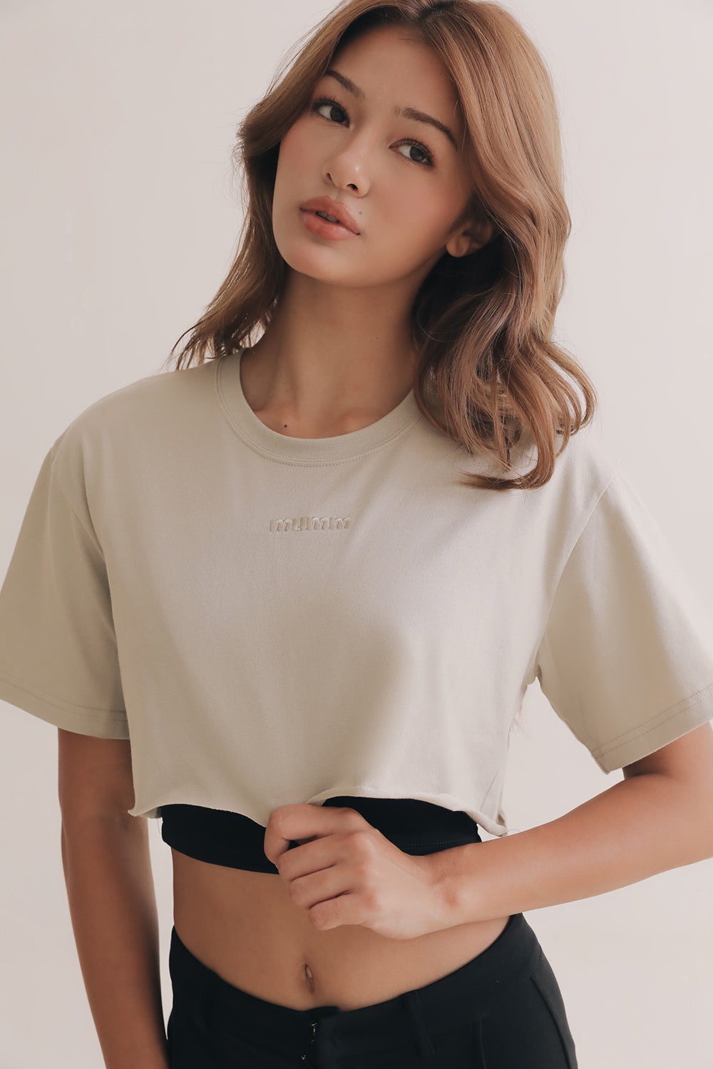 環保材質短版 T-Shirt<br>RECYCLED PET CROP TOP