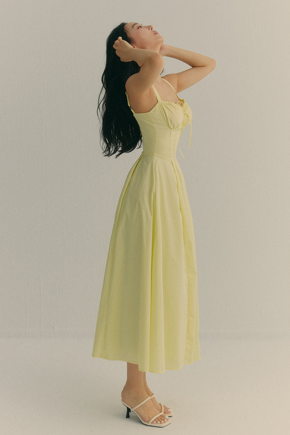 瞬間心動愛心領馬甲襯墊長洋裝<br>Crush On You Heart Shape Bustier Bra Dress