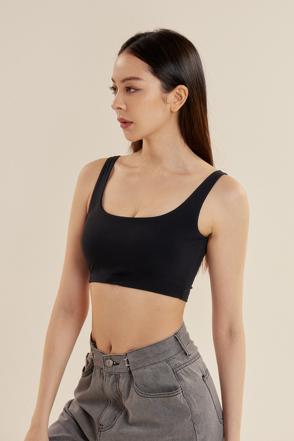 柔嫩方型領 BraTop<br>ESSENTIAL SQUARE NECK BRA TOP