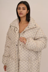 mumm 印花澎澎男版外套<br>MONOGRAM JACQUARD MEN'S PUFFER COAT