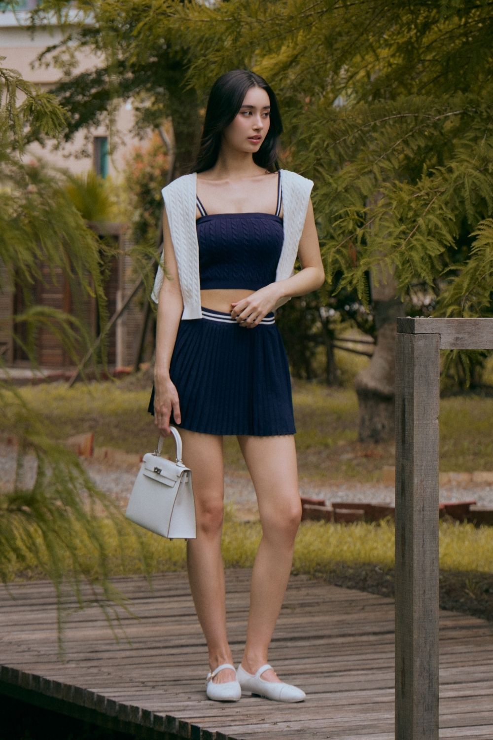 午後漫步百褶短裙<br>Afternoon Walk Pleated Skirt