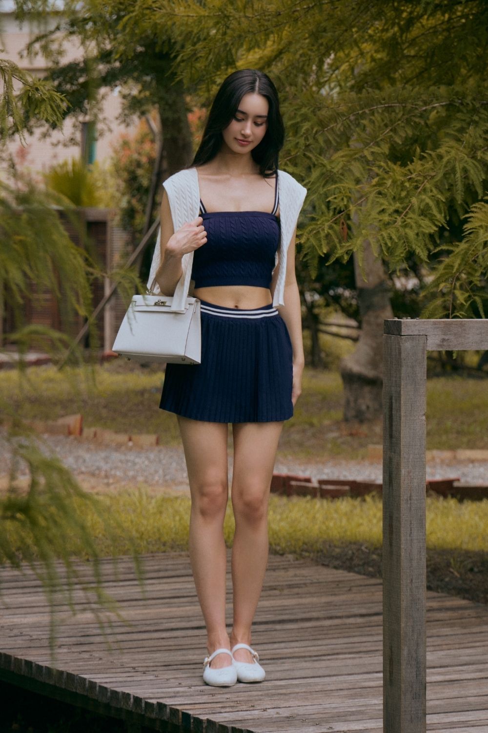 午後漫步百褶短裙<br>Afternoon Walk Pleated Skirt