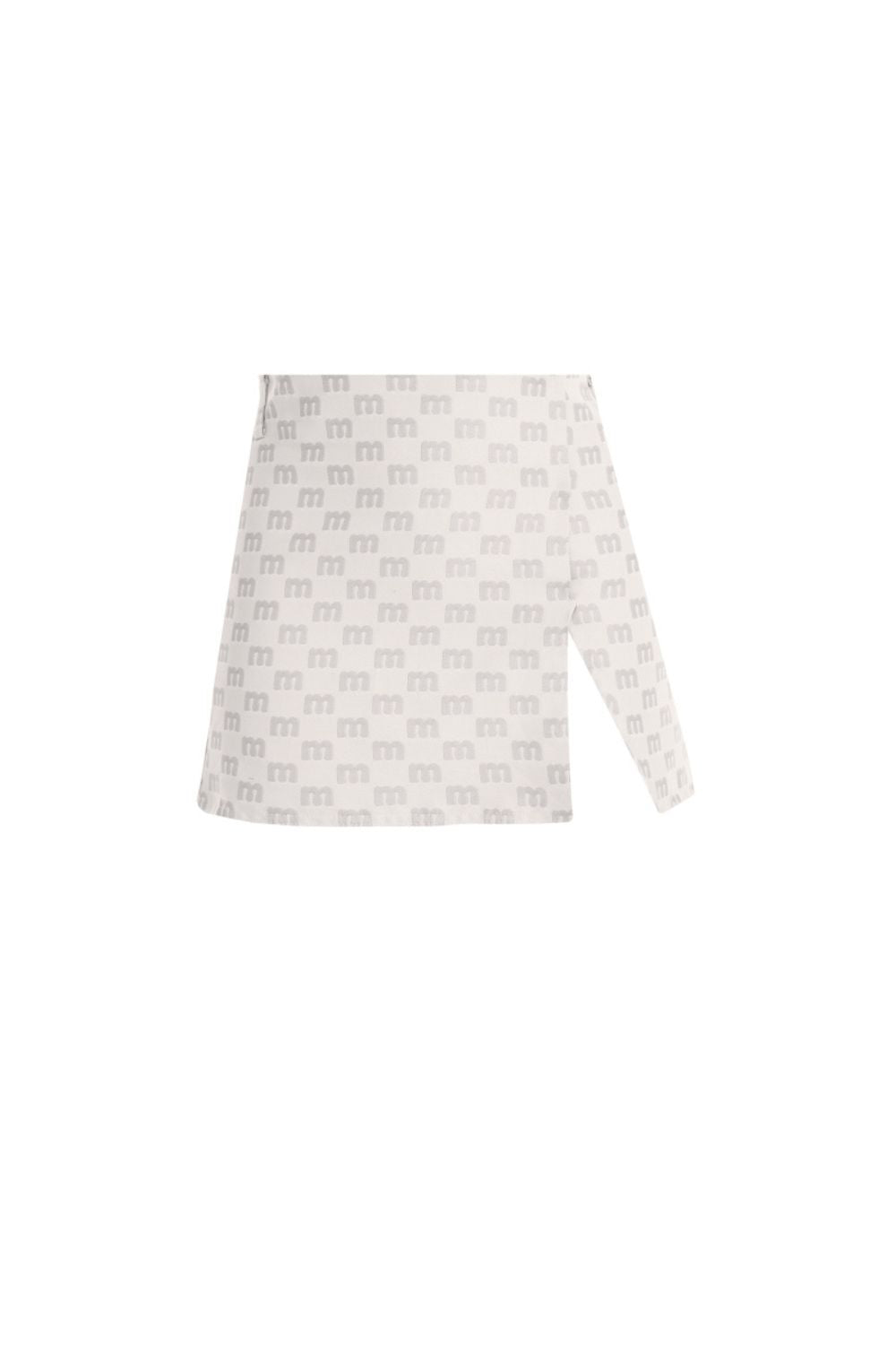 mumm 印花開衩短裙<br>MONOGRAM JACQUARD SLIT SKIRT