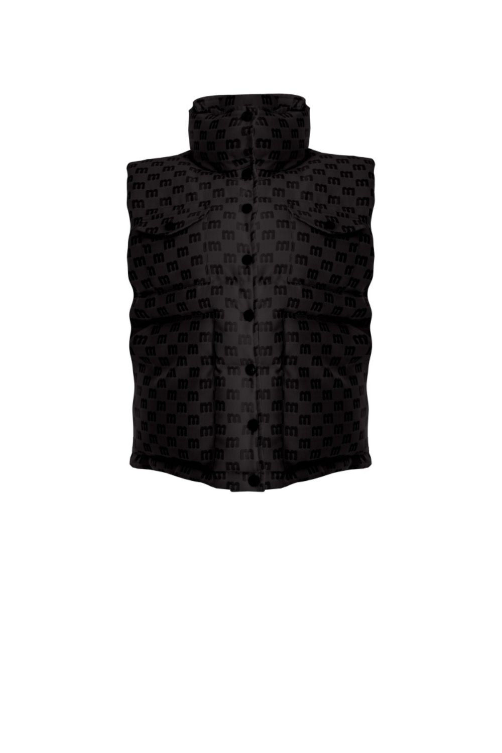 mumm 印花澎澎背心<br>MONOGRAM JACQUARD UNISEX PUFFER VEST