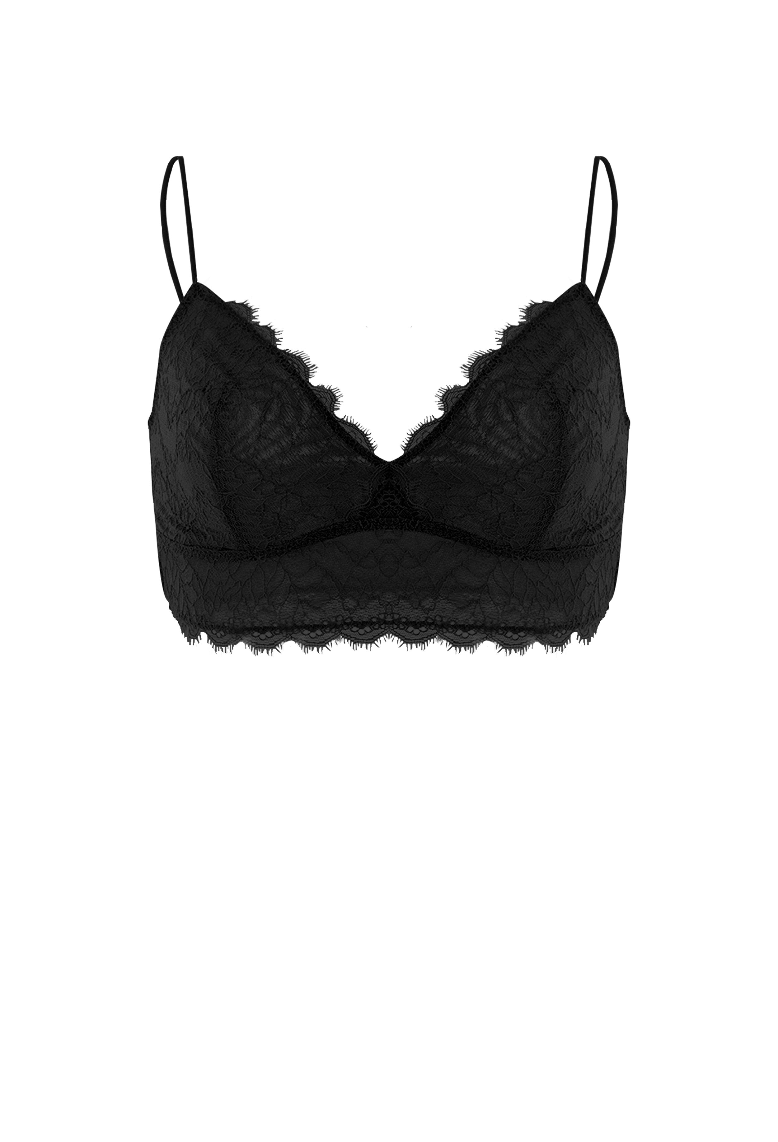 舒適蕾絲細肩帶 BraTop<br>LACE V-NECK BRALETTE